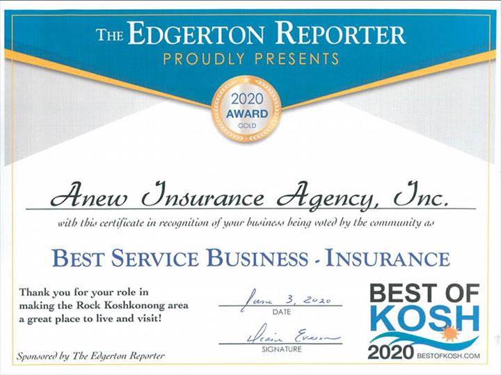 Anew Insurance Agency, Inc. - Edgerton, WI - Thumb 17